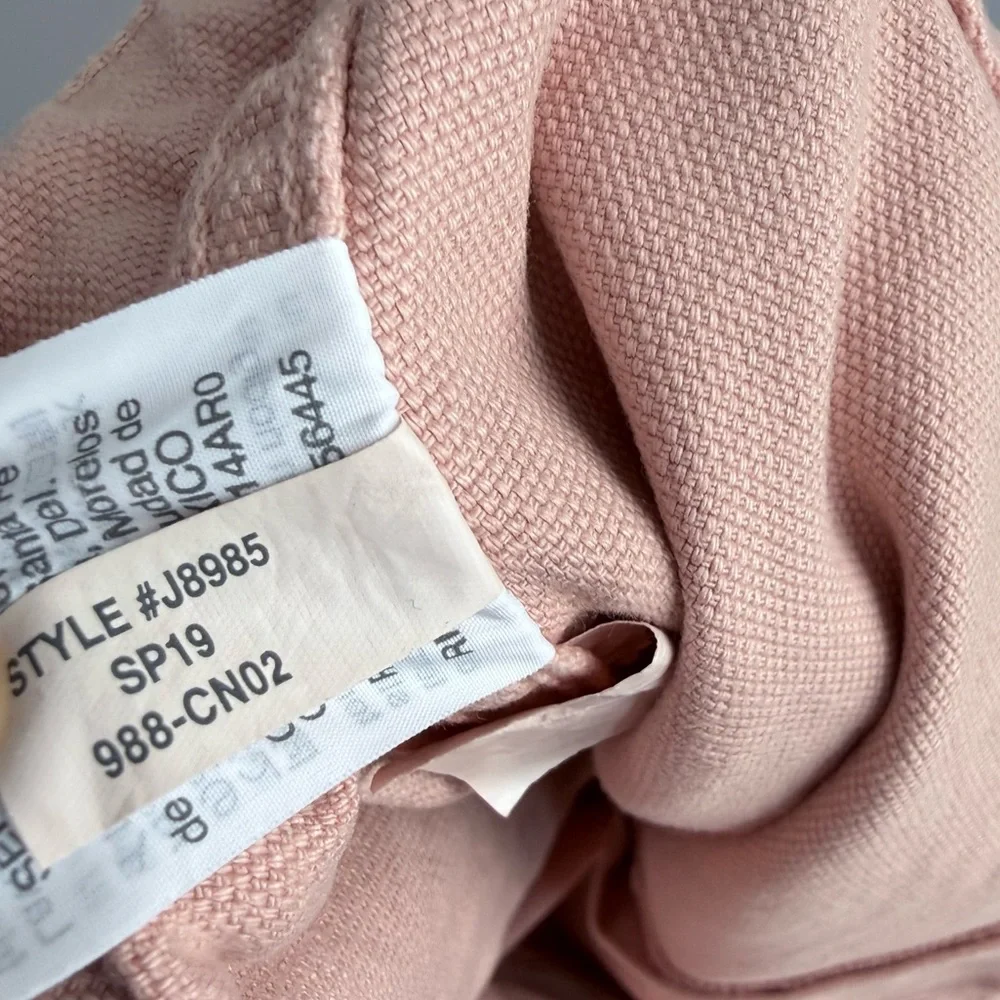 Madewell Emmett Wide Leg Crop Pants Pink Oyster Plus Size 34 High Rise Preppy - Picture 13 of 16